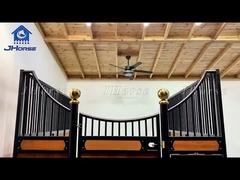 Портативный предварительно изготовленный конный сарай безопасный конный стабильный металлический конный салон передние ящики с бамбуковым деревом