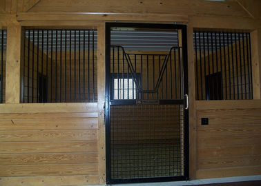 Подгонянный раздвижной дверью стойл лошади деревянной лошади стабилизированный бамбуковый материальный