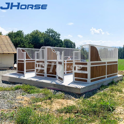 Конюшни лошади металла высокопрочной стальной рамки трубки prefab с крышей продолжительной