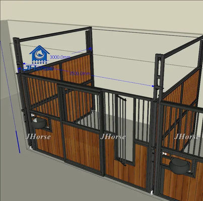 Панель конюшни для лошадей для наружного использования с простой сборкой и индивидуальным размером двери